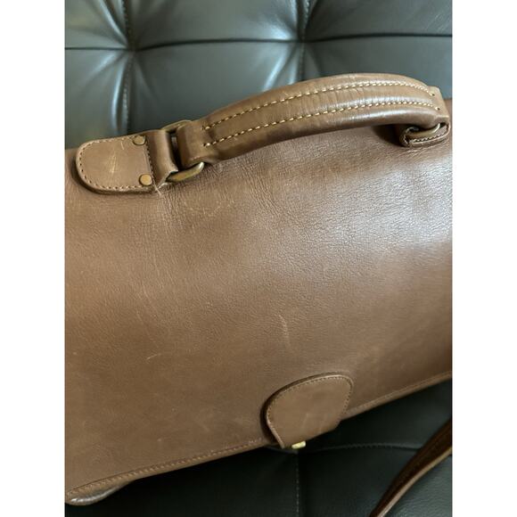 COACH Metropolitan Messenger Bag Brown Leather Authentic Turnlock VTG 5180 - Picture 3 of 10